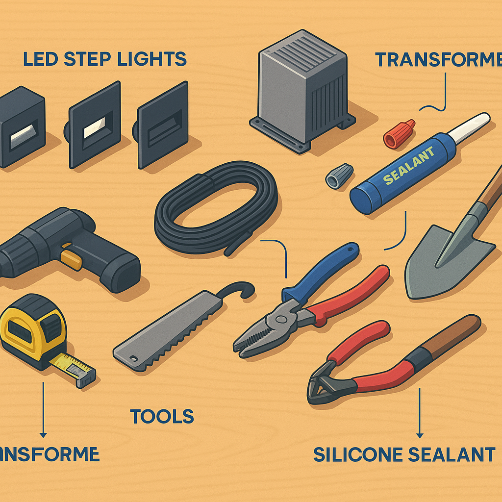 staircase lighting materials